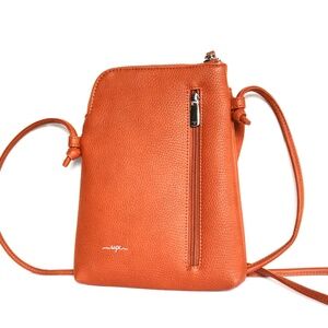 Espe Artist Vegan Pebbled Leather Crossbody Bag Purse Brown Travel Vacation